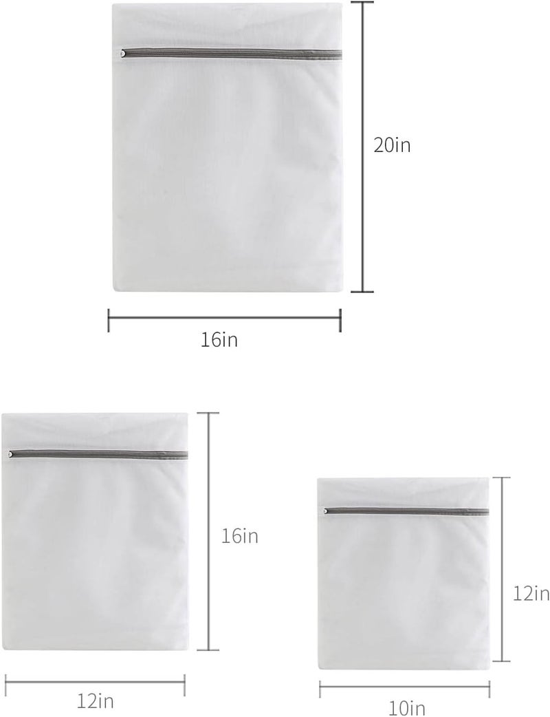 QiNZiN Lingerie Bags for Washing Delicates,Small Fine Mesh Laundry Bags,3Pcs(1 Large,1 Medium,1 Small) - Image 2